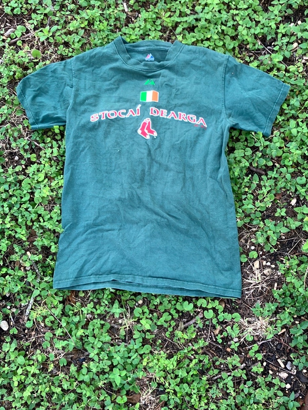 Gaelic Boston Red Sox Green Logo Pullover Shirt